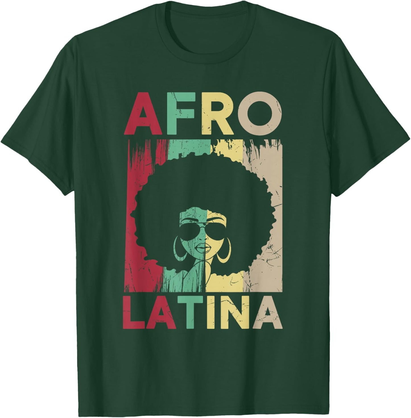 Afro Latina and Proud Shirt, Black Latinx Pride T-Shirt - T-Shirt | Forest