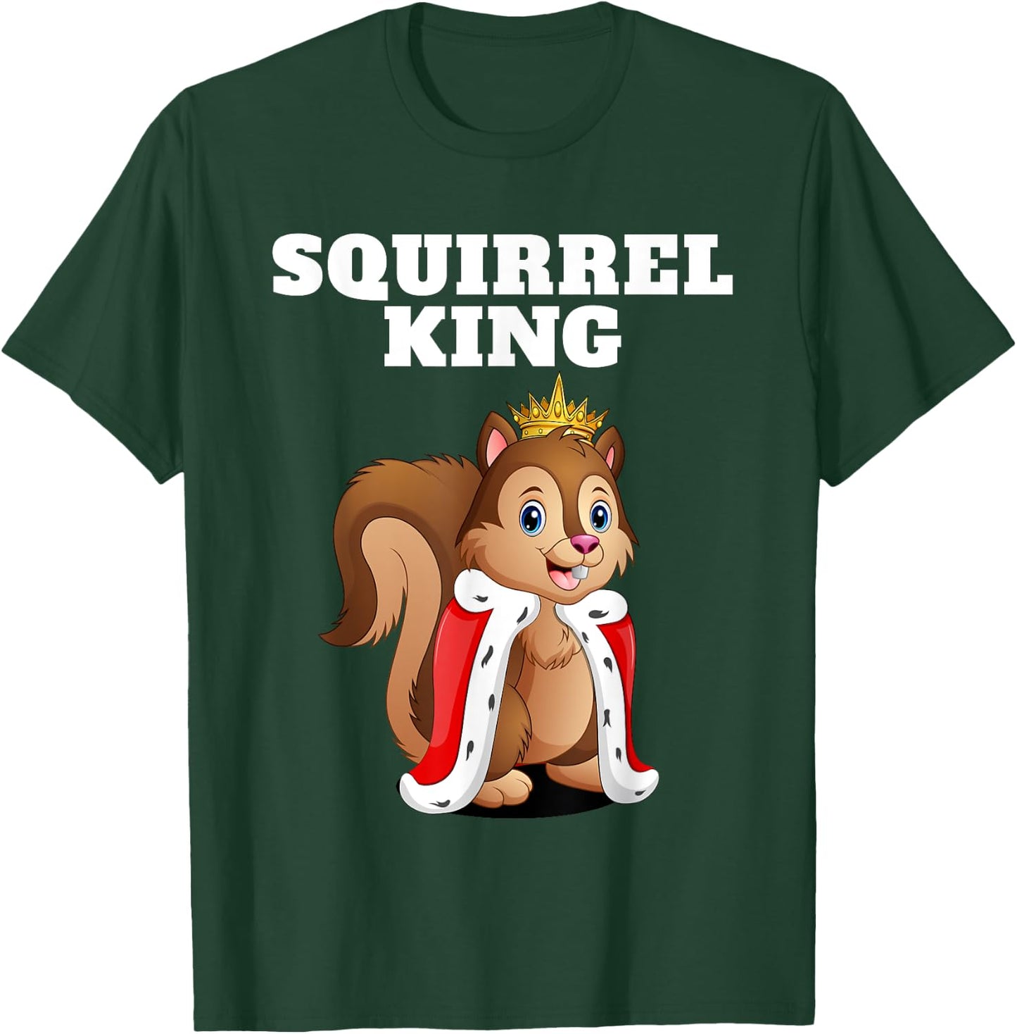 Squirrel King | Boys Squirrel | Squirrel T-Shirt - T-Shirt | Forest