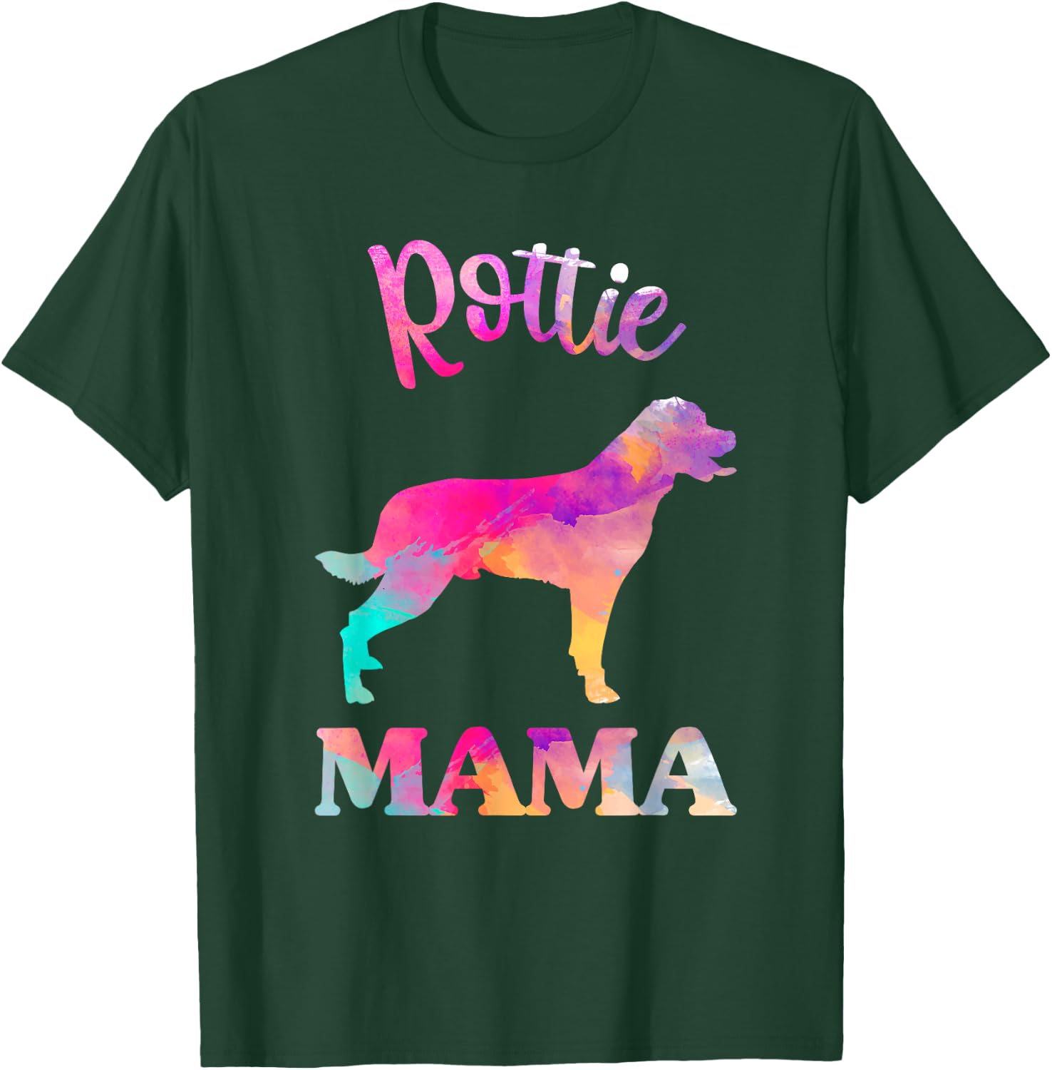Rottie Rottweiler Mama Shirt Women, Mothers Day Dog Mom T-Shirt - T-Shirt | Forest