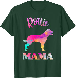 Rottie Rottweiler Mama Shirt Women, Mothers Day Dog Mom T-Shirt - T-Shirt | Forest