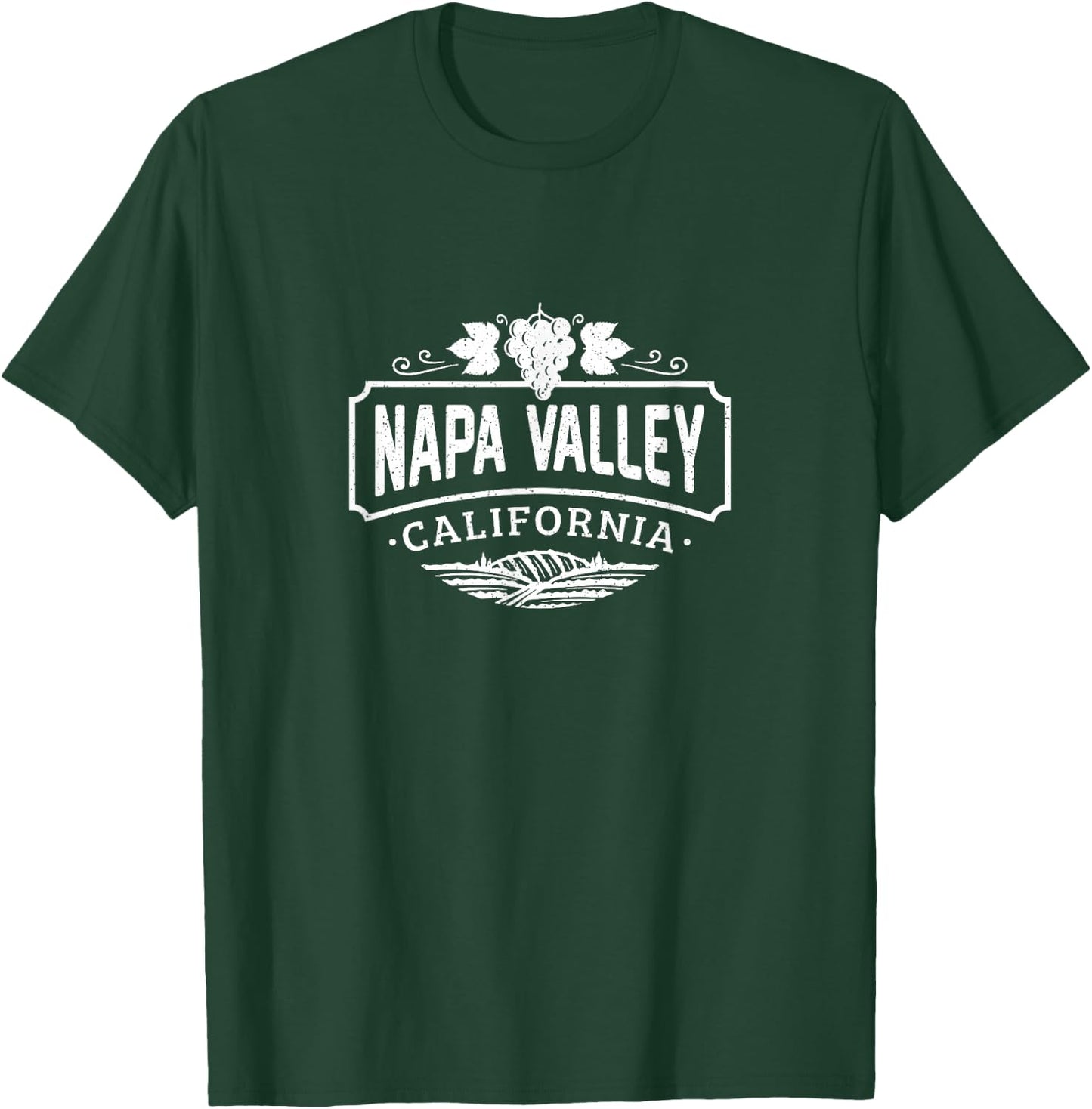 Vintage Distressed Napa Valley California Winery T-Shirt - T-Shirt | Forest
