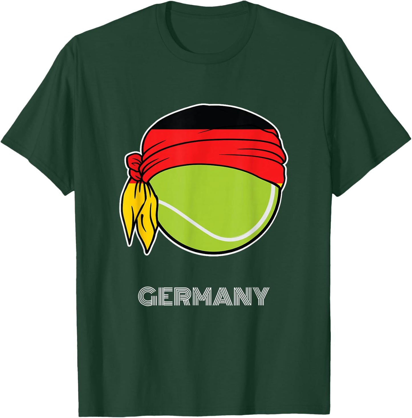 Germany Tennis Top for German Players, Fans or Coach T-Shirt - T-Shirt | Forest