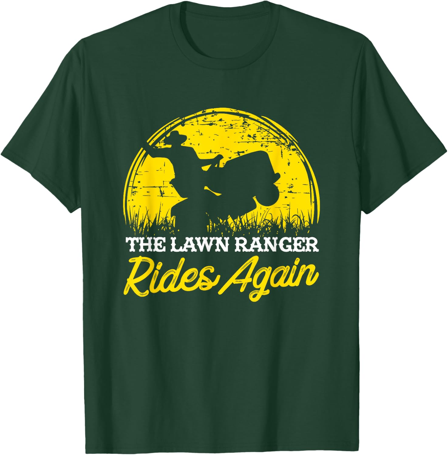Funny Lawn Mower I Garden Rider Gift T-Shirt - T-Shirt | Forest