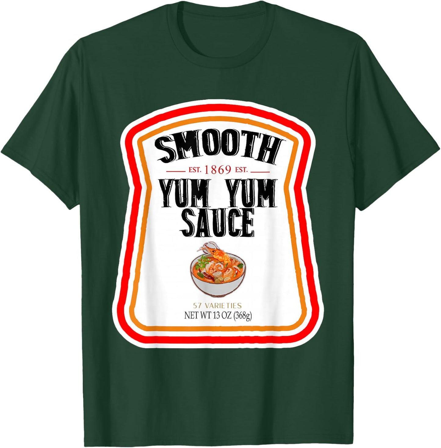 Smooth Yumyum Bottle Label Halloween 2024 Couples Costume T-Shirt - T-Shirt | Forest