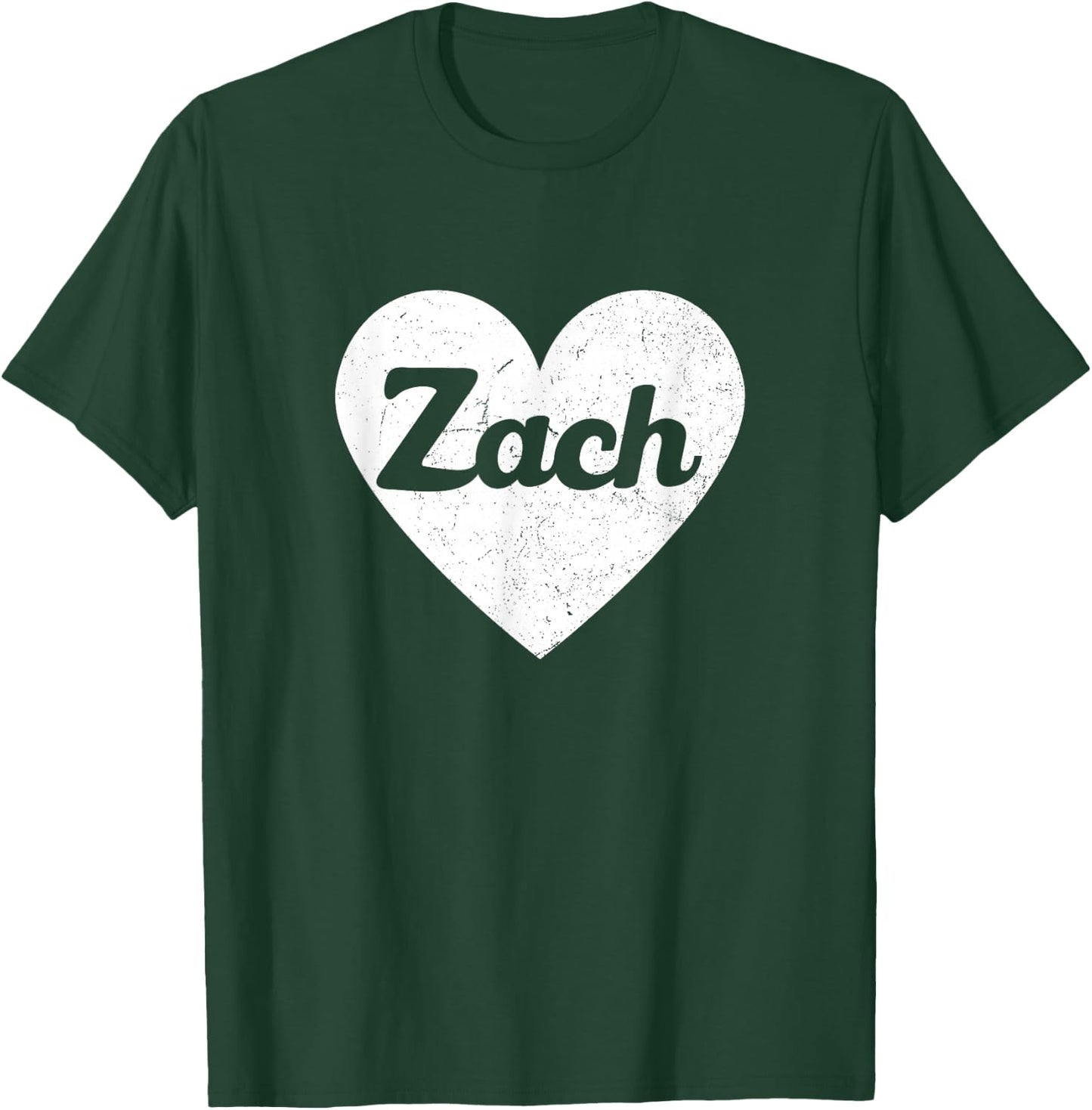 I Heart Zach - First Names And Hearts, I Love Zach T-Shirt - T-Shirt | Forest