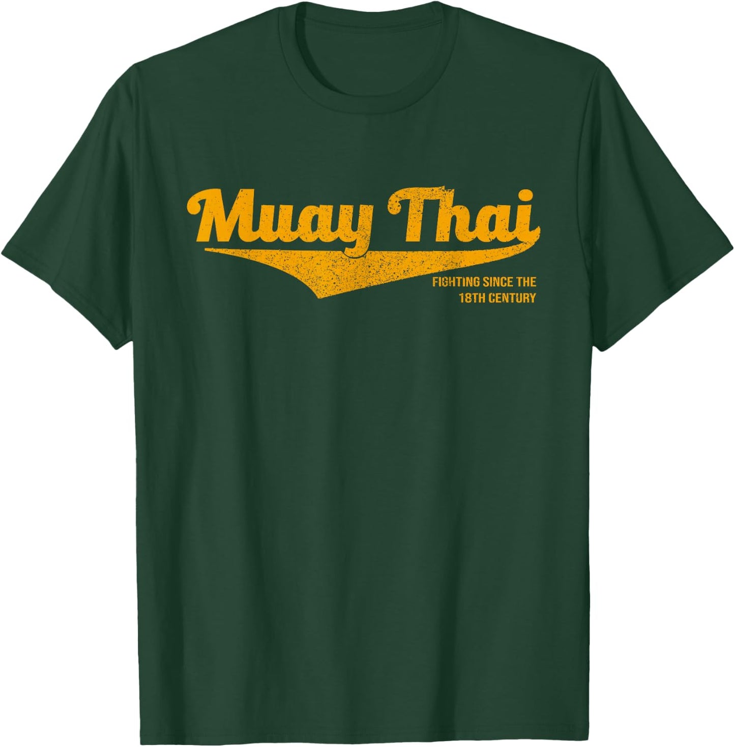 Distressed Muay Thai Kickboxing , MMA, BJJ, Thailand T-Shirt - T-Shirt | Forest