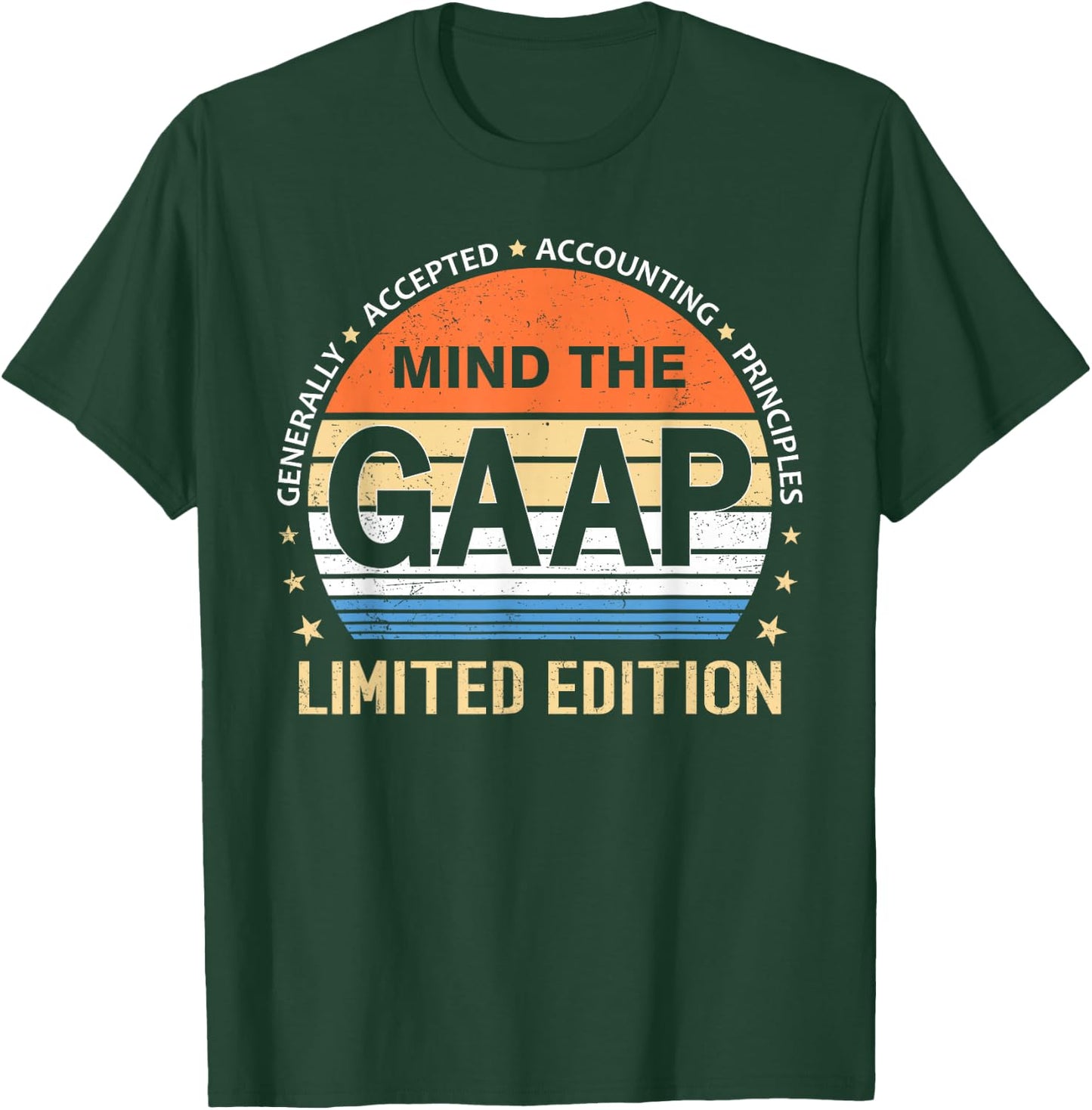 GAAP Funny Accountant Vintage Limited Edition T-Shirt - T-Shirt | Forest