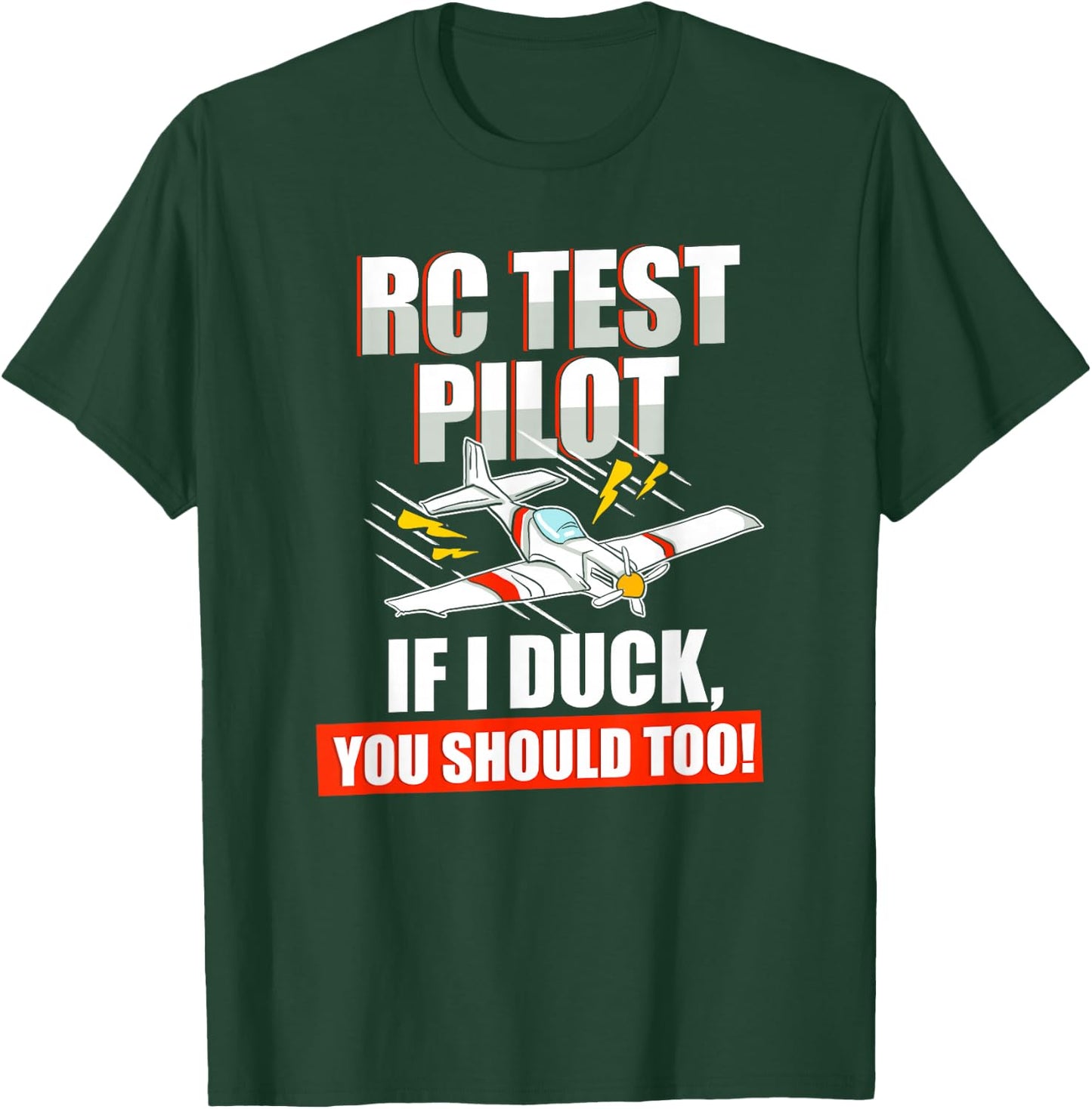 RC Plane Pilot Radio Controlled Flyer T-Shirt - T-Shirt | Forest