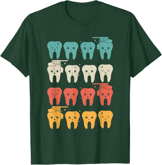 Retro Dental Assistant T-Shirt - T-Shirt | Forest