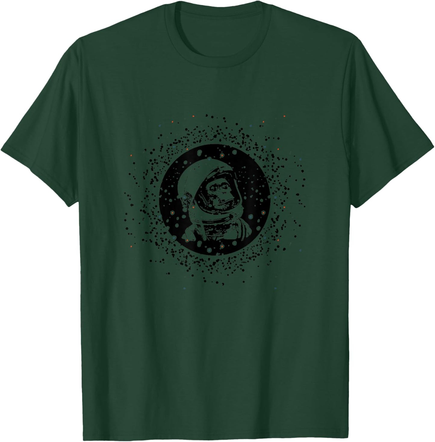 Vintage space travel astronaut monkey T-Shirt - T-Shirt | Forest