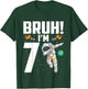 Kids 7th Birthday Astronaut Bruh I'm 7 Years Old Birthday T-Shirt - T-Shirt | Forest