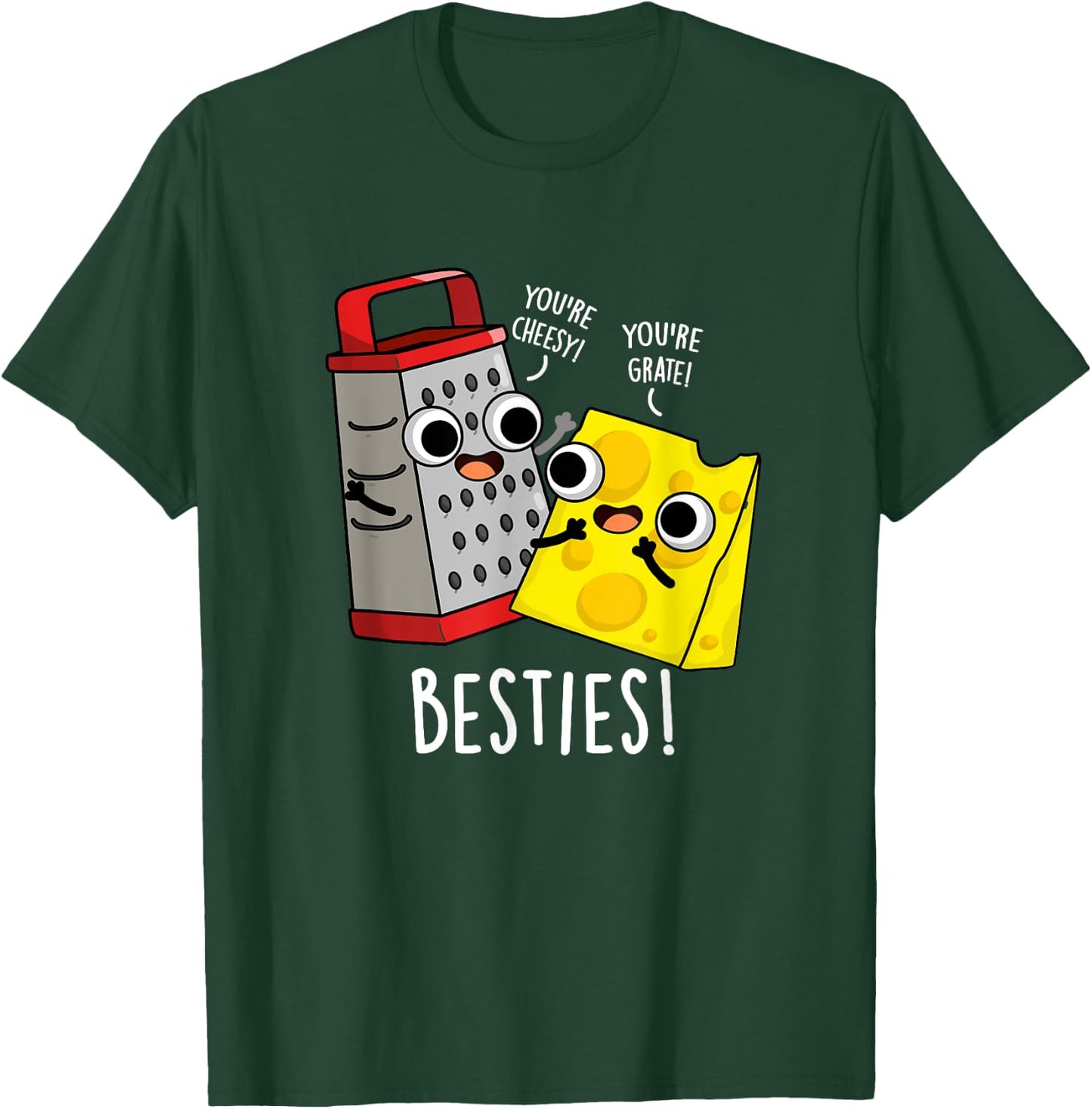 Besties Funny Best Friend Pun T-Shirt - T-Shirt | Forest