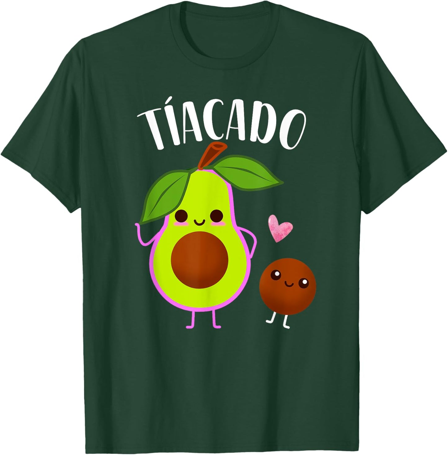 Tiacado Spanish Aunt Funny Avocado Baby Shower T-Shirt - T-Shirt | Forest