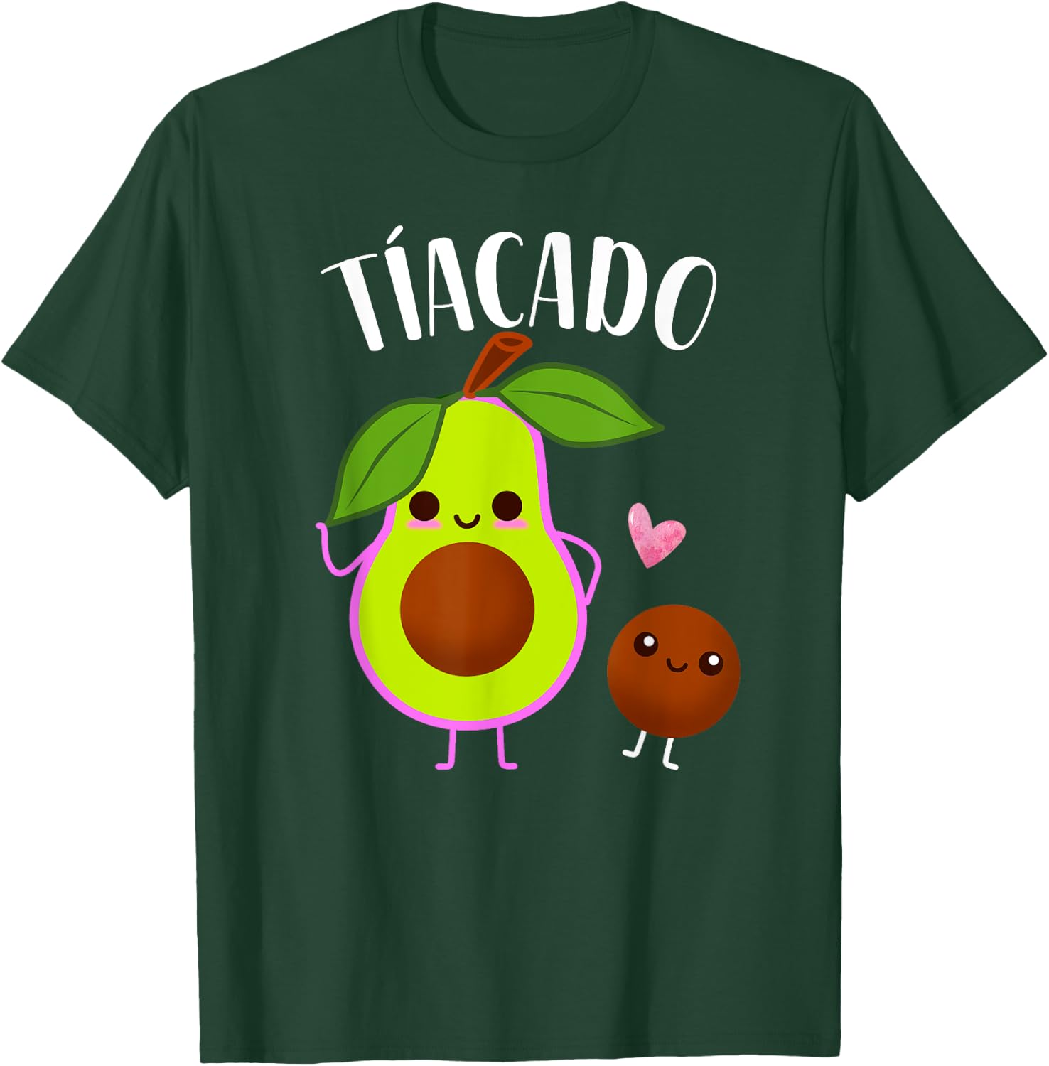 Tiacado Spanish Aunt Funny Avocado Baby Shower T-Shirt - T-Shirt | Forest