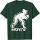 High School Wrestling Mom Dad Gift Girls Wrestling T-Shirt - T-Shirt | Forest