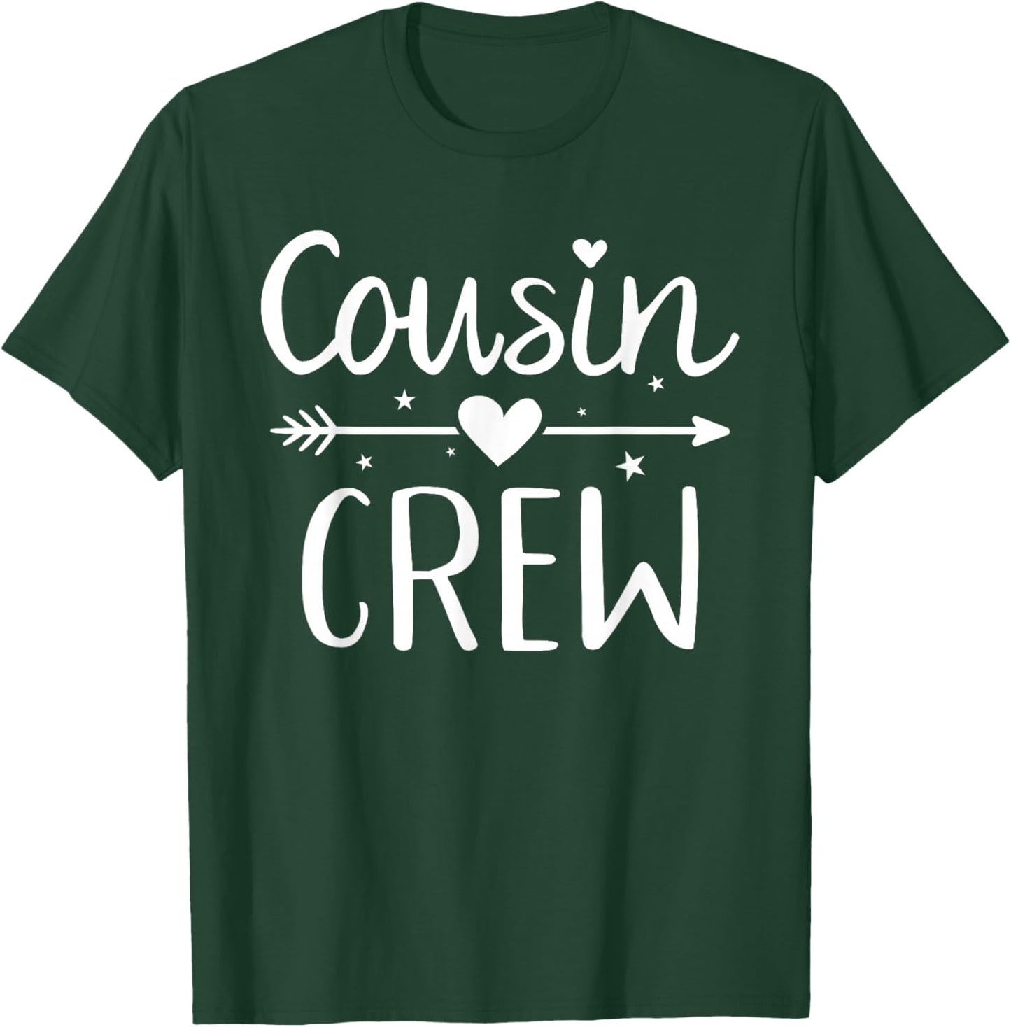 Cousin Crew - Kids, Family - - Short Sleeve - - Black - Small T-Shirt - T-Shirt | Forest