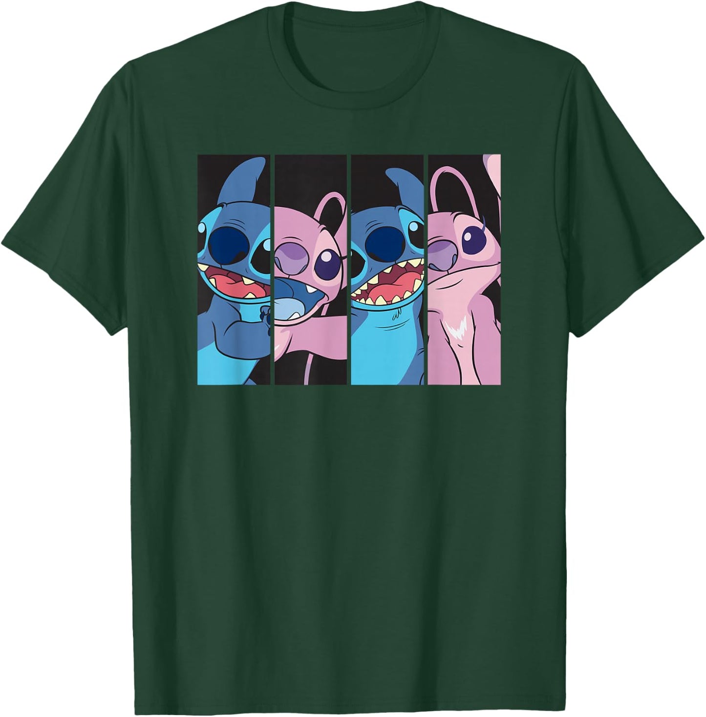 Lilo & Stitch 2: The Series - Stitch & Angel Boxed Faces T-Shirt - T-Shirt | Forest