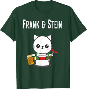 German Kawaii Cat Oktoberfest Germany Pride Stein T-Shirt - T-Shirt | Forest