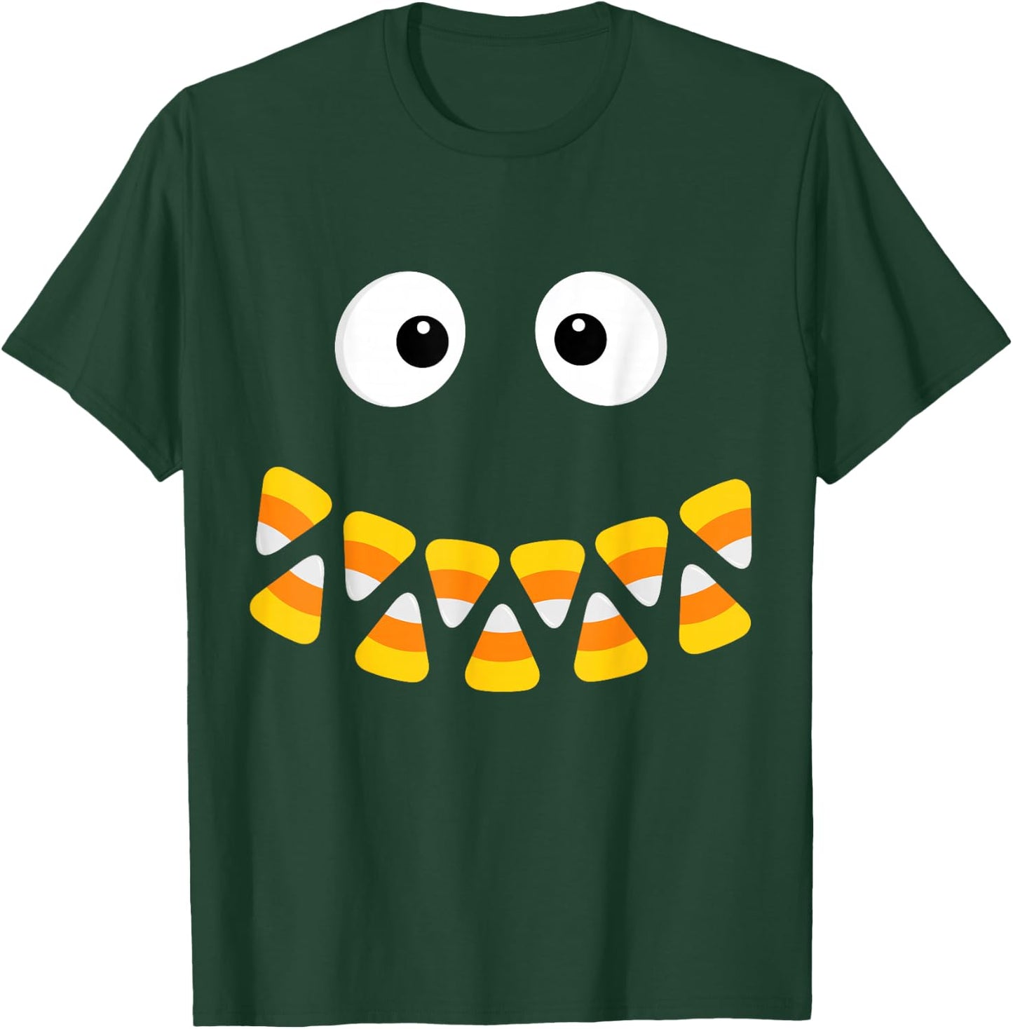 Cute Candy Corn Face For Halloween Costume T-Shirt - T-Shirt | Forest