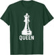 Chess Girl Queen Vintage Chess Player T-Shirt - T-Shirt | Forest