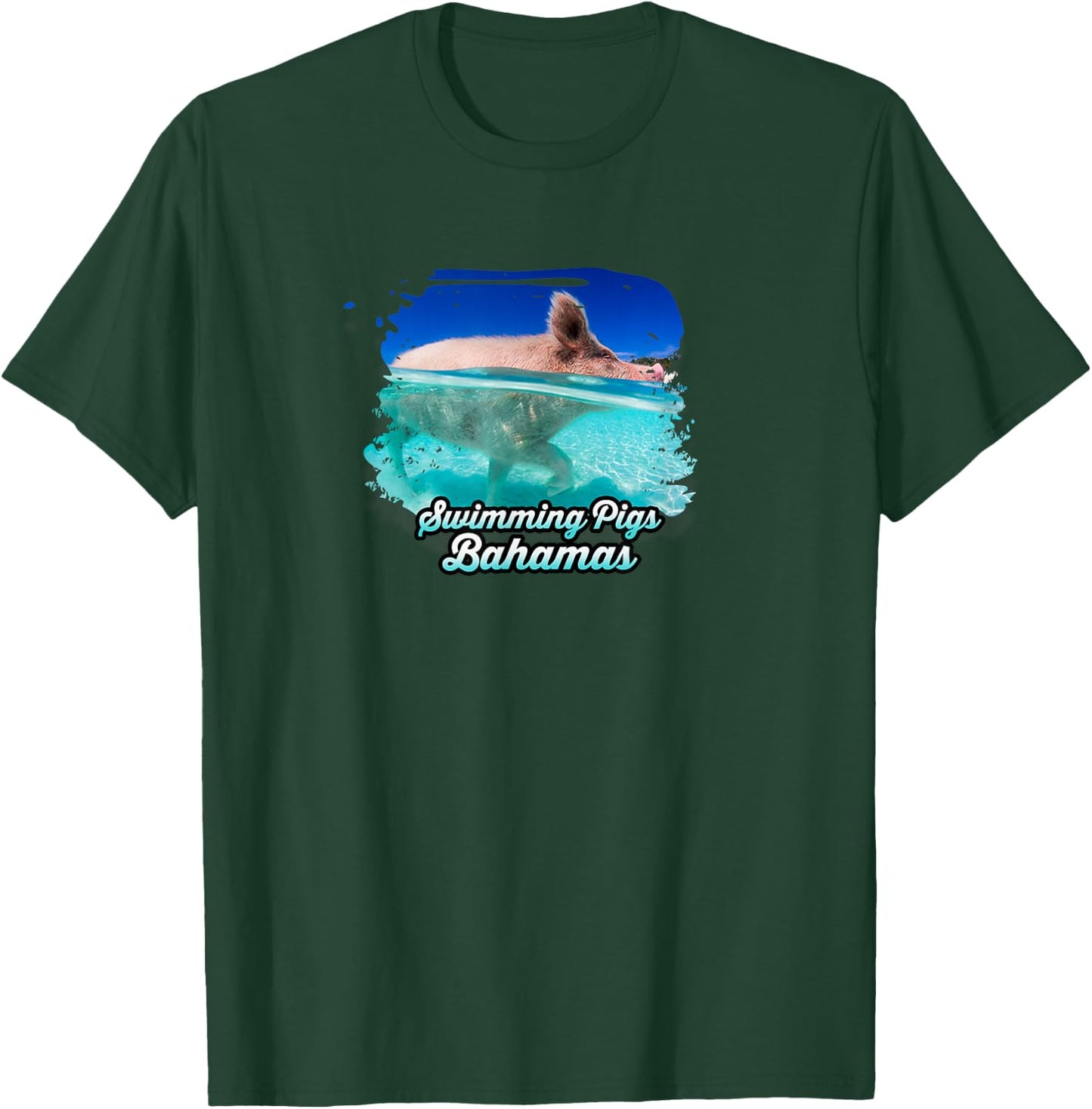 Swimming Pigs - Bahamas T-Shirt - T-Shirt | Forest