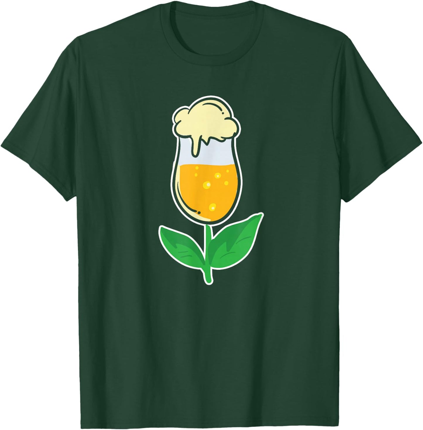 Tulip Glass Beer Alcohol Beer Lovers Women MP T-Shirt - T-Shirt | Forest
