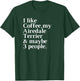 Airedale Terrier Funny Dog Owner Coffee Lover Gift Women Men T-Shirt - T-Shirt | Forest