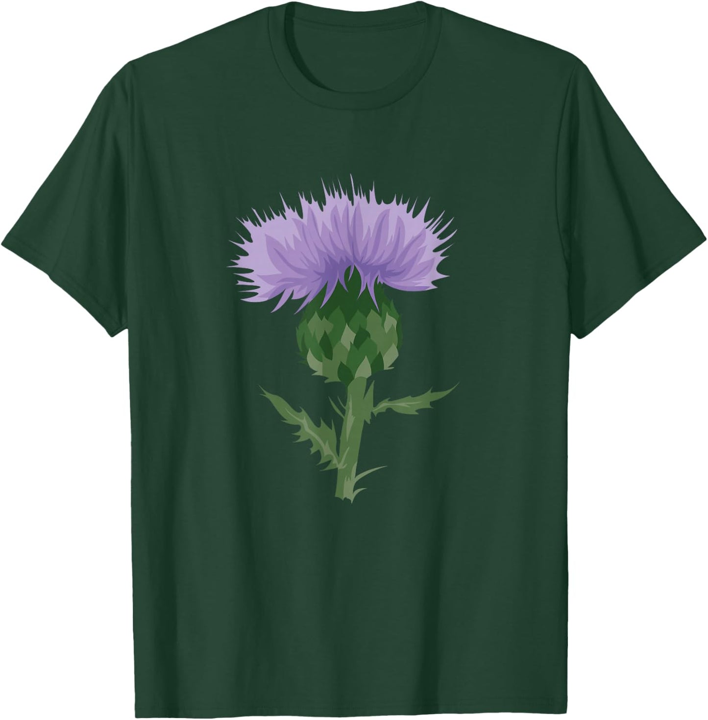 Scottish Thistle Flower of Scotland T-Shirt - T-Shirt | Forest