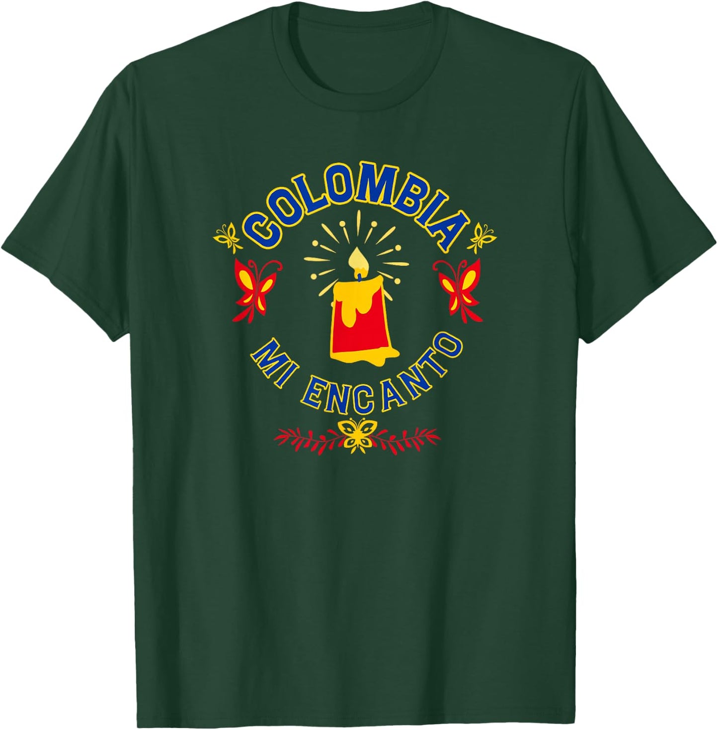 Disney Encanto Colombia Mi Encanto Candle T-Shirt - T-Shirt | Forest