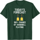 Handbell - Funny Hand Bell Player Today's Forecast T-Shirt - T-Shirt | Forest