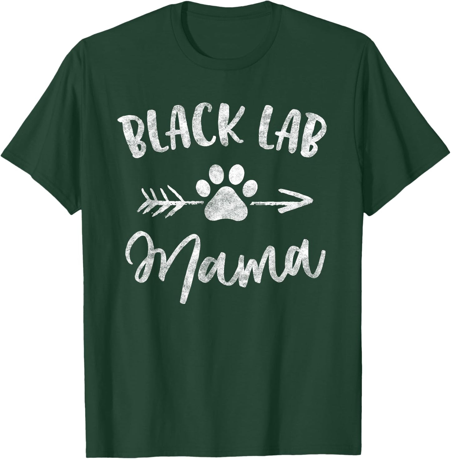 Black Lab Mama Labrador Retriever Lover Gifts Dog Mom Mother Women Girls Kids T-Shirt - T-Shirt | Forest