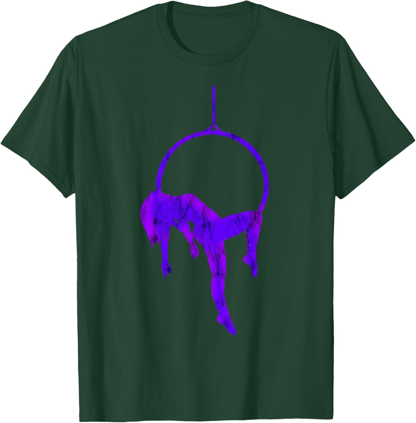Hanging Aerialist Aerial Hoop Silk Circus Lyra Trapeze T-Shirt - T-Shirt | Forest