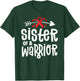 Sister Of A Warrior Family Pulmonary Embolism Awareness T-Shirt - T-Shirt | Forest