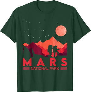 Red Planet | Space National Park - Funny Mars T-Shirt - T-Shirt | Forest