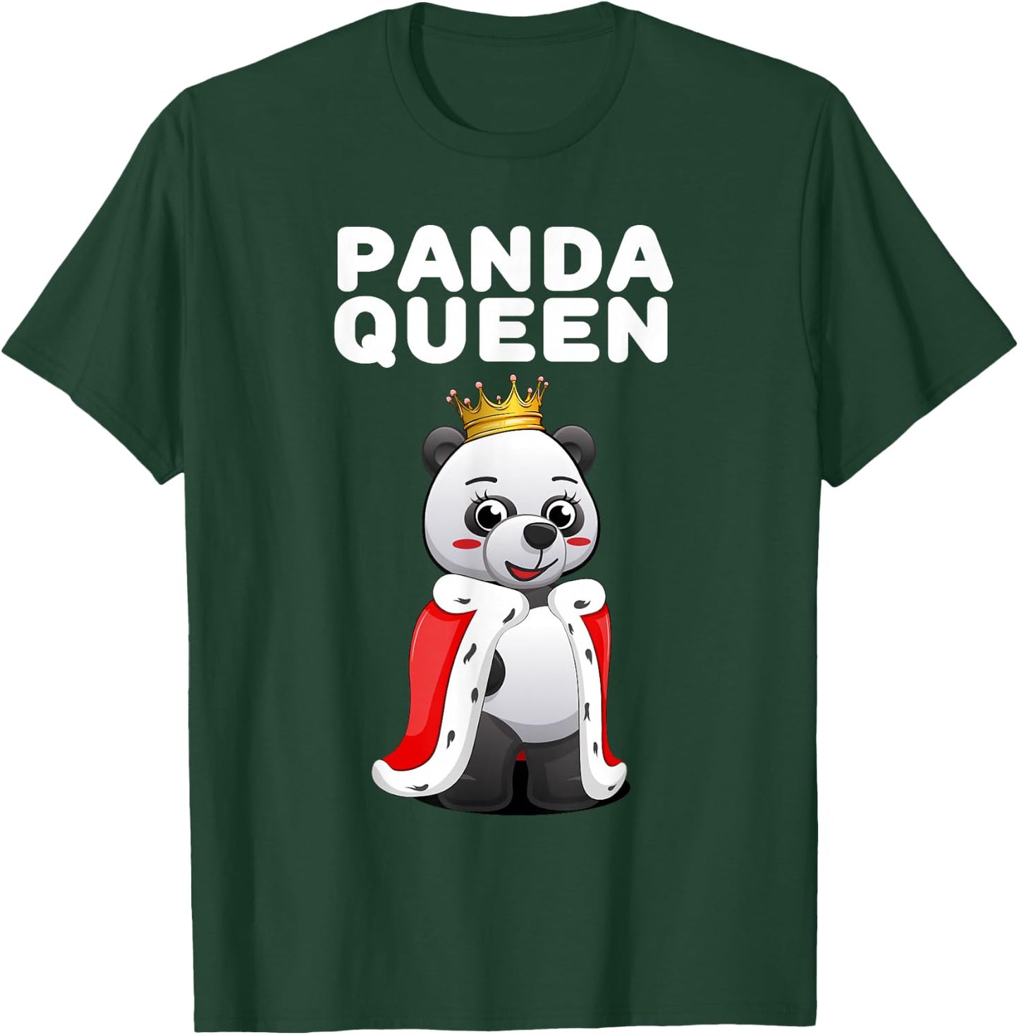 Panda Shirts for Girls | Panda Queen Women's Panda Themed T-Shirt - T-Shirt | Forest