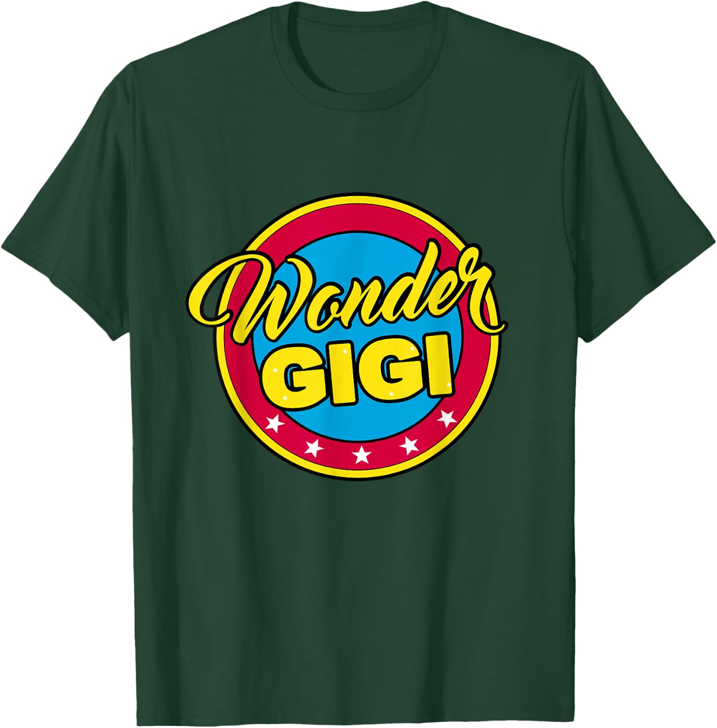 Cute Grandma Superhero Wonder Gigi or Mom T-Shirt - T-Shirt | Forest