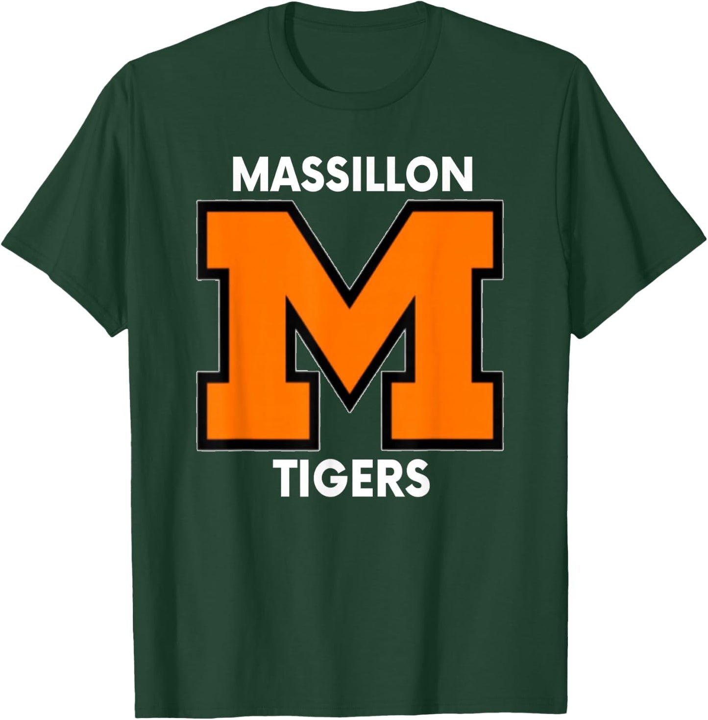 Massillon M Sports, Football, Baseball, Basketball. Tigers T-Shirt - T-Shirt | Forest