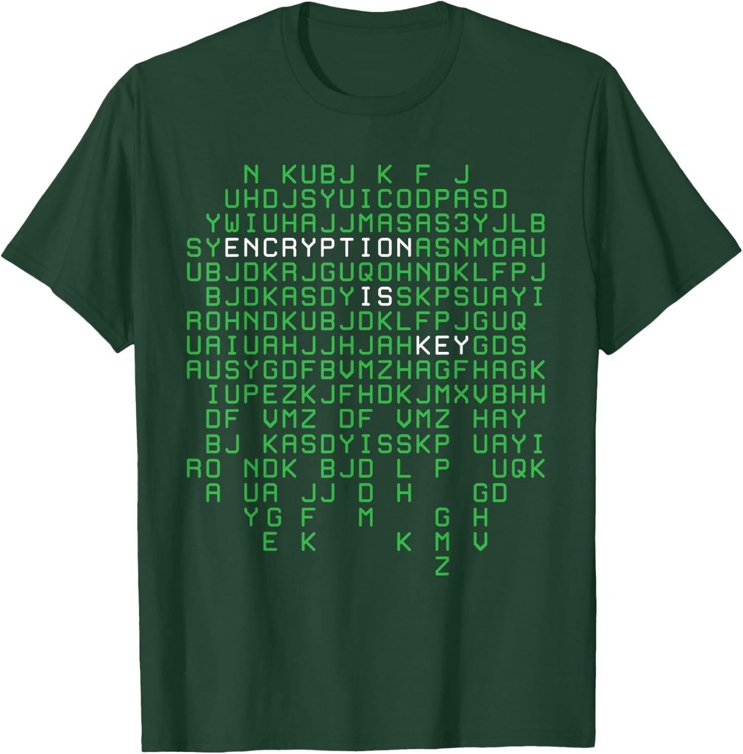 Encryption Design Security Programmer Cryptographer T-Shirt - T-Shirt | Forest