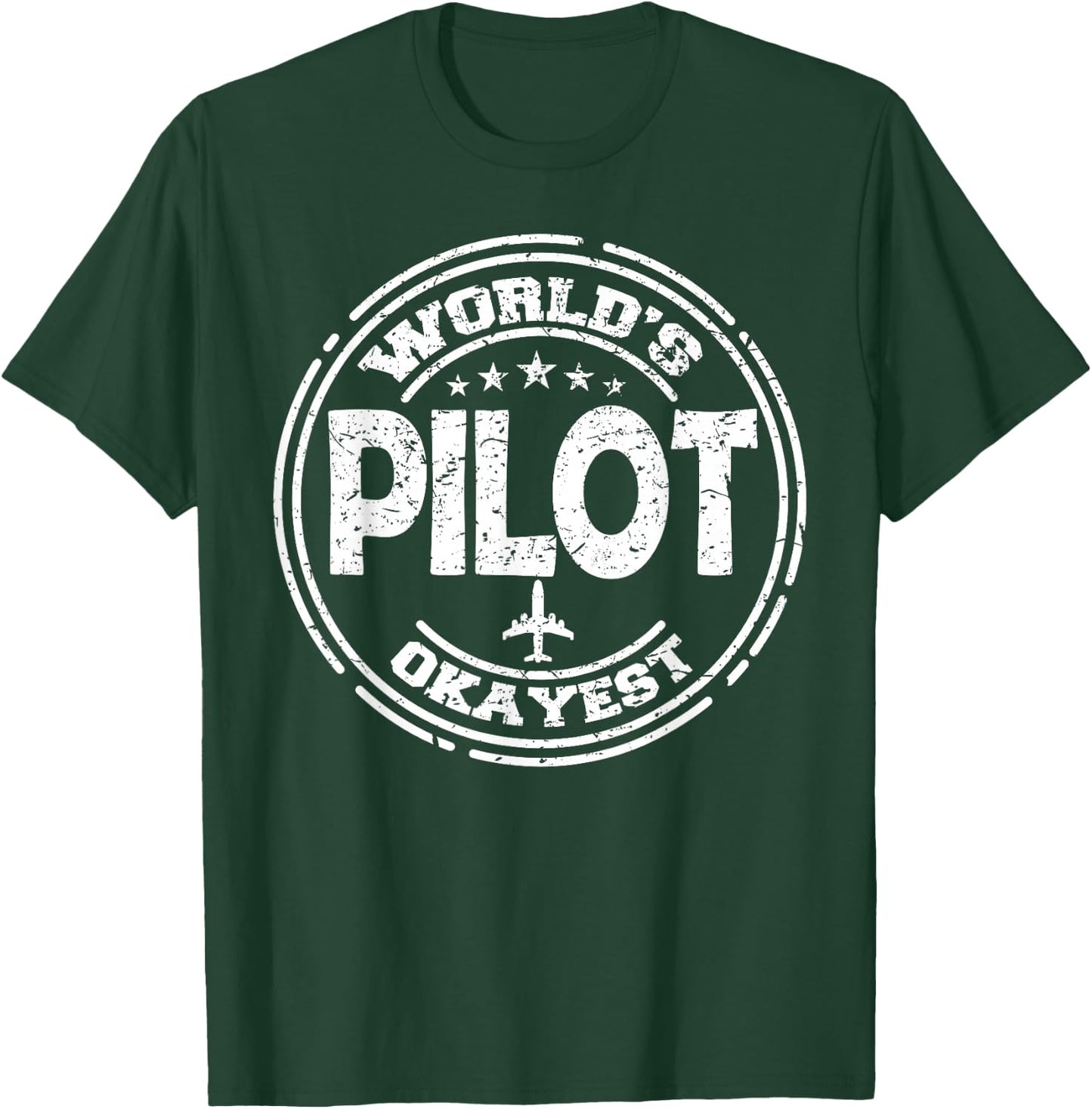 The World's Best or Best in Order Pilot T-Shirt - T-Shirt | Forest