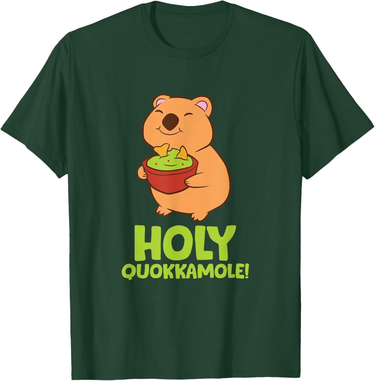 Holy Quokkamole Cute Quokka Eating Guacamole Quokka T-Shirt - T-Shirt | Forest