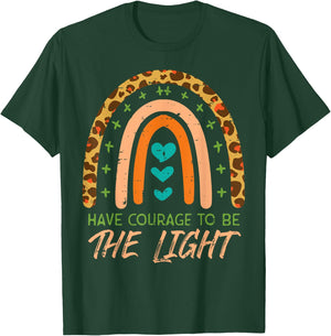 Rainbow Have Courage God Jesus Christian Men Women T-Shirt - T-Shirt | Forest