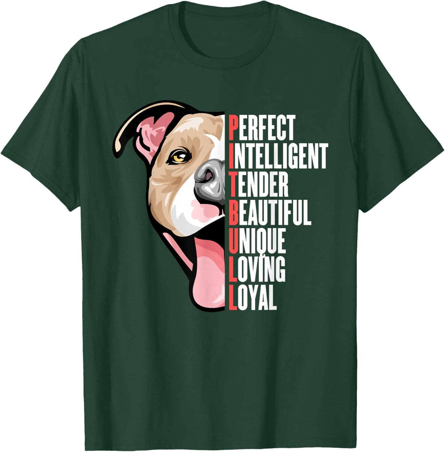Pitbull Proud Pitbull Owners Top Men Women Kids T-Shirt - T-Shirt | Forest