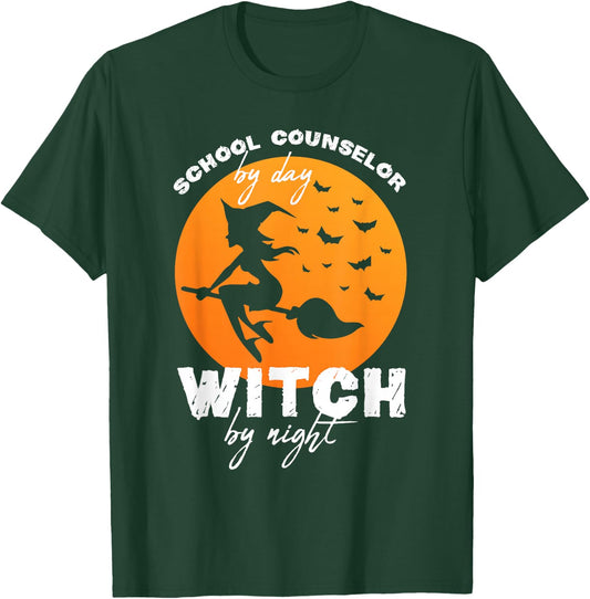 Halloween School Counselor T-Shirt - T-Shirt | Forest