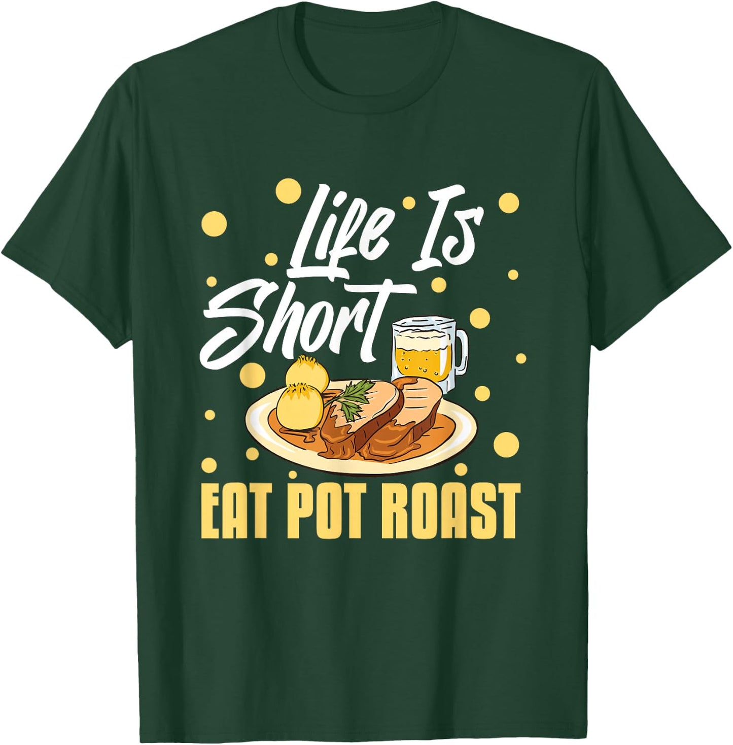 Pot Roast Recipe Slow Cooker Beef Meat Seasoning T-Shirt - T-Shirt | Forest