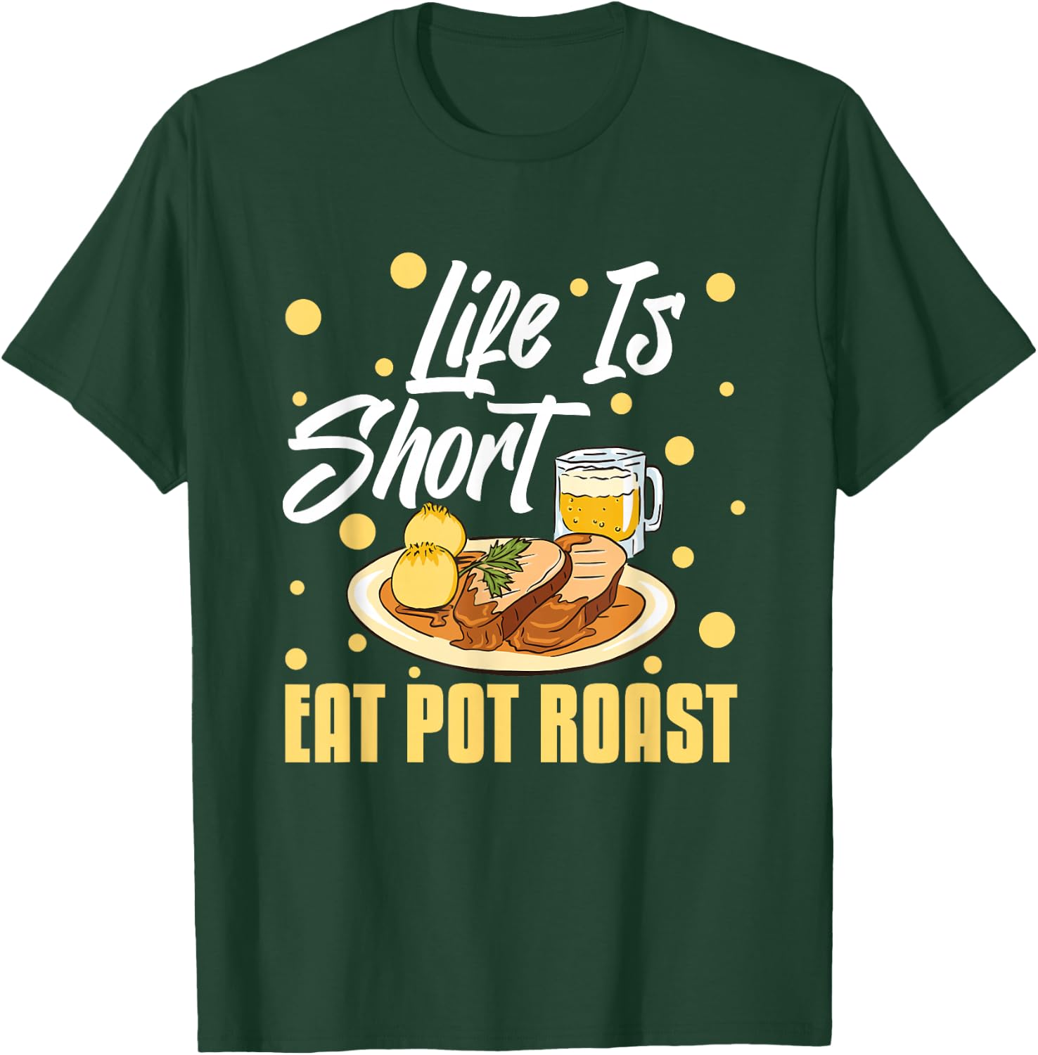 Pot Roast Recipe Slow Cooker Beef Meat Seasoning T-Shirt - T-Shirt | Forest