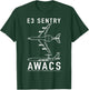 E-3 Sentry AWACS Aircraft Blueprint Schematic Diagrams T-Shirt - T-Shirt | Forest