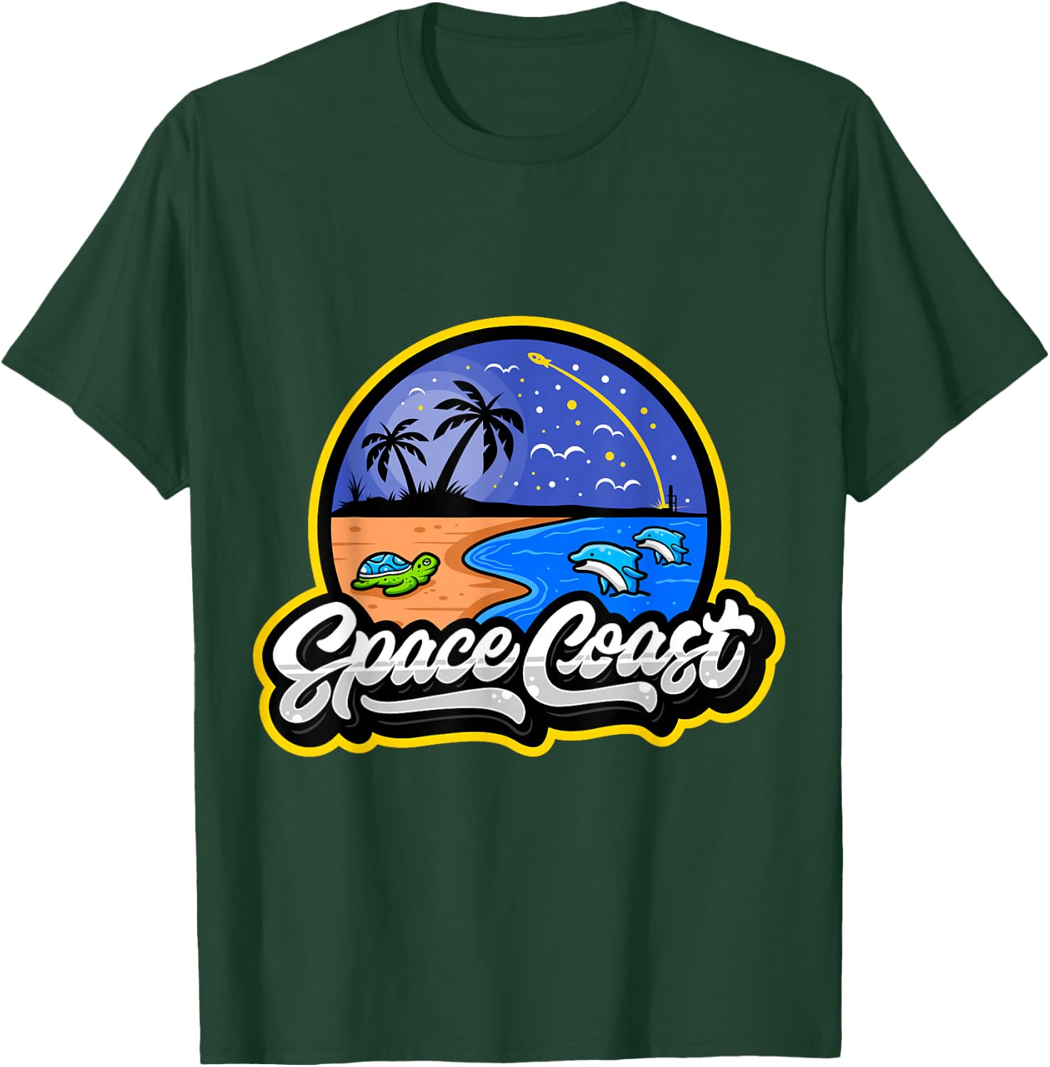 Space Coast - Florida Space and Rocket Program T-Shirt - T-Shirt | Forest