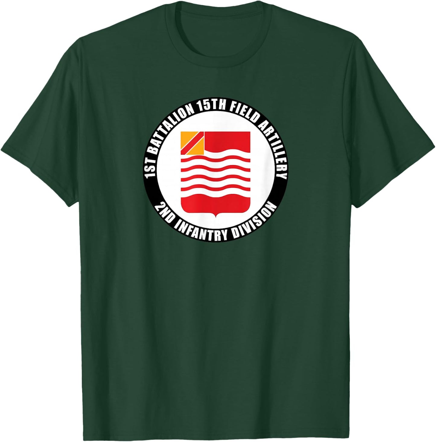 1st Battalion 15th Field Artillery 2nd Infantry Division T-Shirt - T-Shirt | Forest