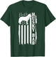 Husky Dad Vintage American Flag Patriotic Dog T-Shirt - T-Shirt | Forest