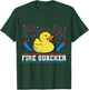 Fire Quacker Rubber Duck 4th Of July Firework T-Shirt - T-Shirt | Forest